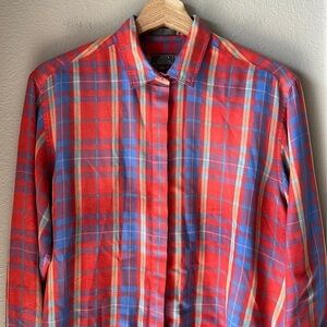 JOHN HENRY Womens Palid Long Sleeve Button Down Shirt